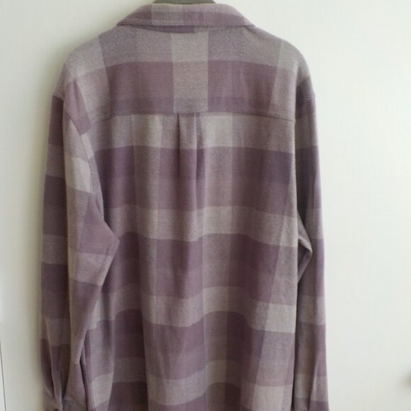 Zeroxposur Fleece Shirt Jacket - New w/Tags - X-Large Purple Plaid Button  (713) - Picture 4 of 5
